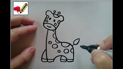 Dibujos para que los niños aprendan a dibujar. Como Dibujar una Jirafa. Dibujos para Niños. Draw a Child ...