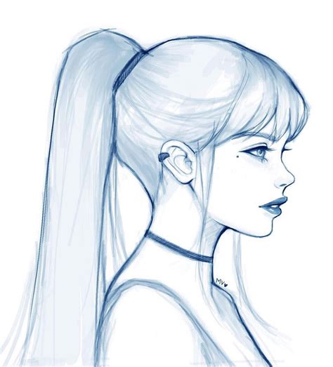 Incredible How To Draw Anime Girl Hair Ponytail 2022