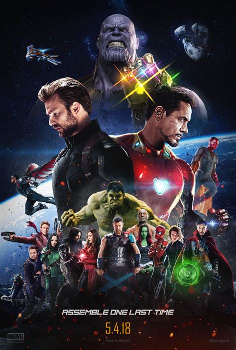 Avengers Infinity War 2018 Poster By Midiya42 On Deviantart
