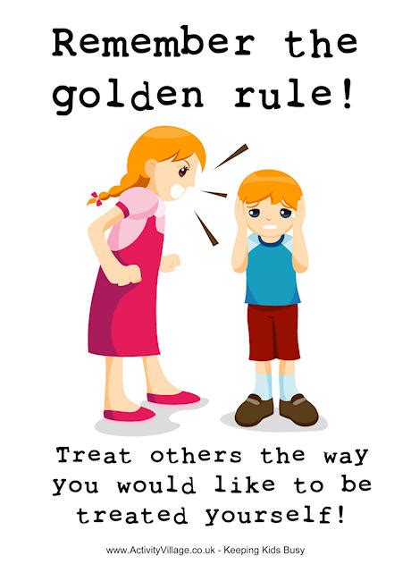 Remember The Golden Rule Poster