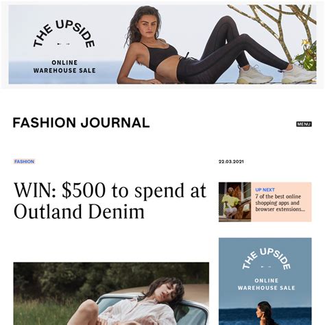 As a useful resource, below are links to the competition pages of australian magazine sites that regularly feature multiple. Win a $500 Outland Denim Gift Card from Fashion Journal ...