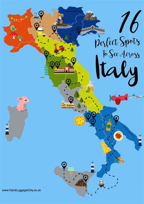 Italy West Coast Tourist Map