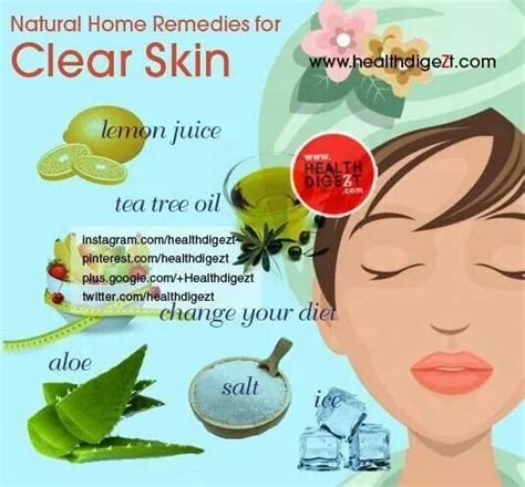 Remedy For Clear Skin Home Remedies And Health Care Tips Pinterest