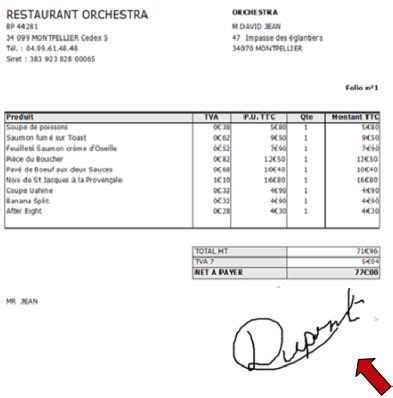 modele facture restaurant  Document Online  Modele facture, Restaurant