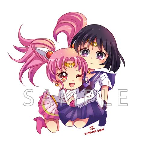 Sailor Moon Hotaru X Chibiusa Chibi Couple By Kurama Chan On