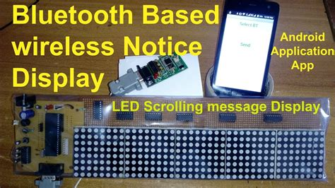 Bluetooth Based Wireless Notice Display Using Android Application Youtube