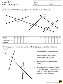 Angles that are not adjacent are called nonadjacent angles. Vertical Angles & Other Special Angle Pairs - Inquiry ...