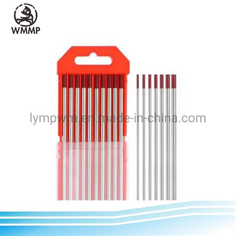Red Tip 2 Tungsten Thorium Electrodes Wt20 For Welding China