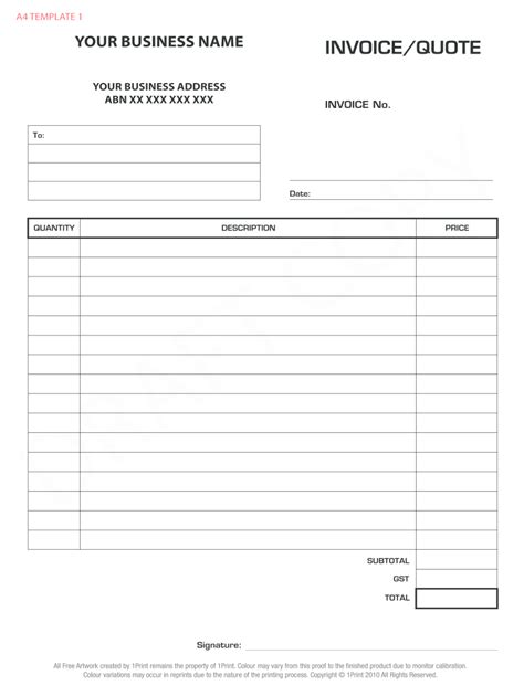 Online Fillable Invoice Form Printable Forms Free Online