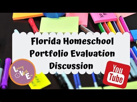 Students have the opportunity to explore and learn at. Florida Homeschool Portfolio Review Evaluation Discussion ...