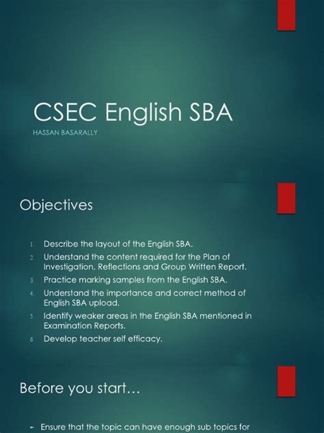 Csec English Sba Pdf
