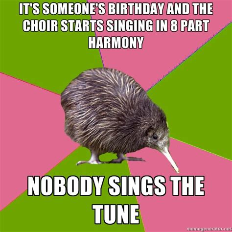 Its Someones Birthday And The Choir Starts Sing Music Jokes Choir Music Music Nerd Music