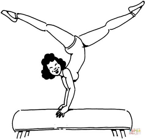Get This Gymnastics Coloring Pages Free Printable jcaj10