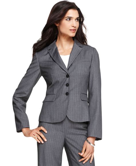 Macys Calvin Klein Pinstriped Suit Separates Collection