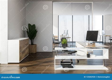 Office Of Modern Manager Corporate Life Stock Illustration