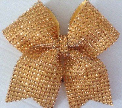 A Personal Favorite From My Etsy Shop Https Etsy Com Listing Gold Cheer Bow Big