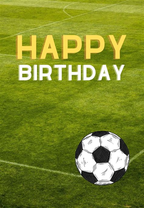 Soccer Birthday Card Free Printable Birthday Cards Printbirthdaycards