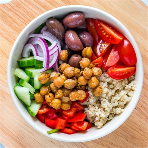 Mediterranean Chicken Power Bowls with Garlic Roasted ...