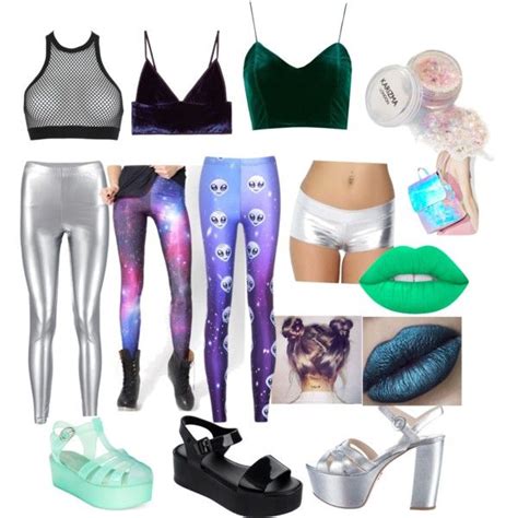 Diy Alien Halloween Costume By Caitirish On Polyvore Featuring Topshop