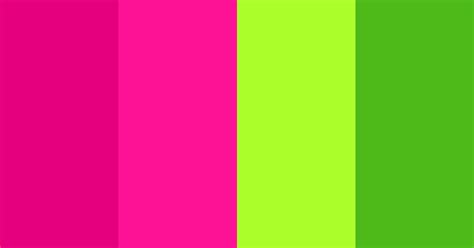 Green Pink Color Scheme Bright