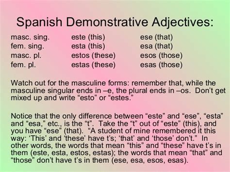 Difference Between Esta And Este