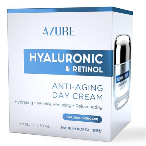 Hyaluronic And Retinol Anti Aging Day Cream Azure Skincare