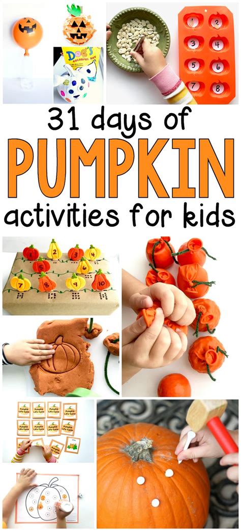 31 Days Of Pumpkin Activities For Preschoolers Copypng 1000×2200