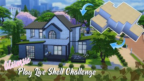 Lilsimsie Play Live Shell Challenge Sims 4 Speed Build Youtube