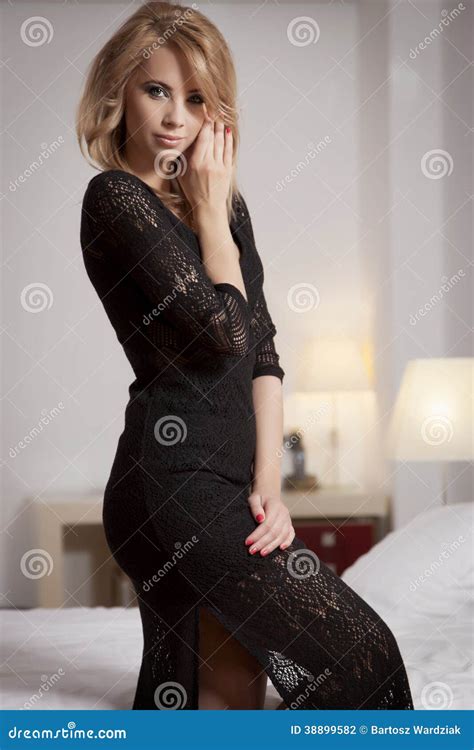Beautiful And Woman Wearing Elegance Dress Stock Photo Image Of