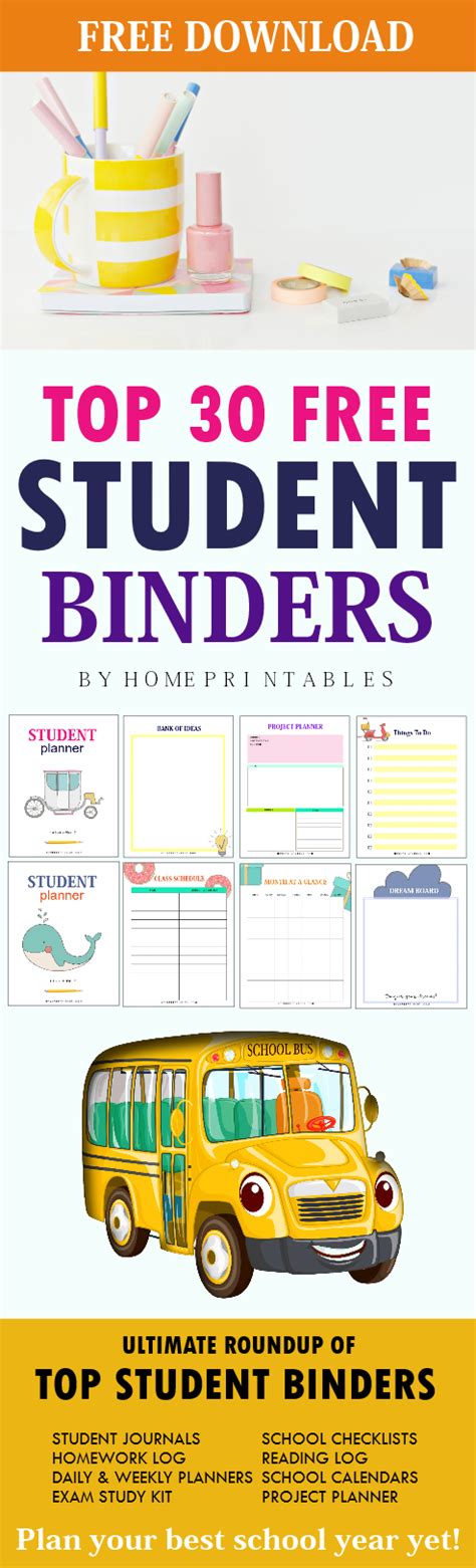 Student Binder Printables Free Home Printables