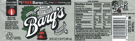 31 Barqs Root Beer Nutrition Label Labels Database 2020