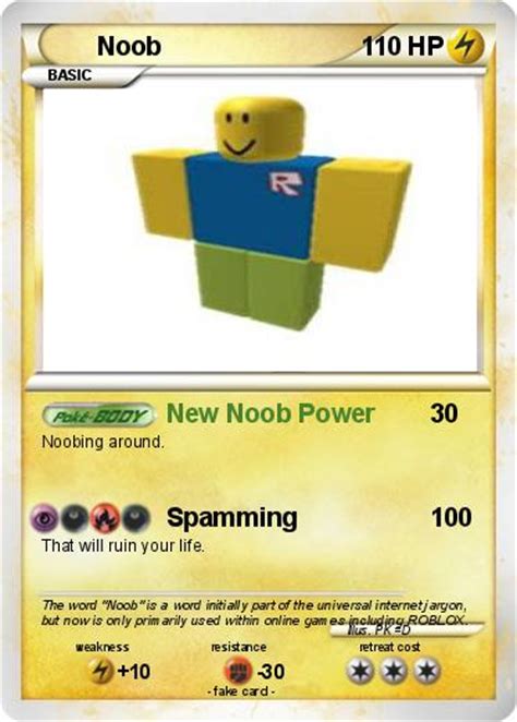 Pokémon Noob 386 386 New Noob Power My Pokemon Card