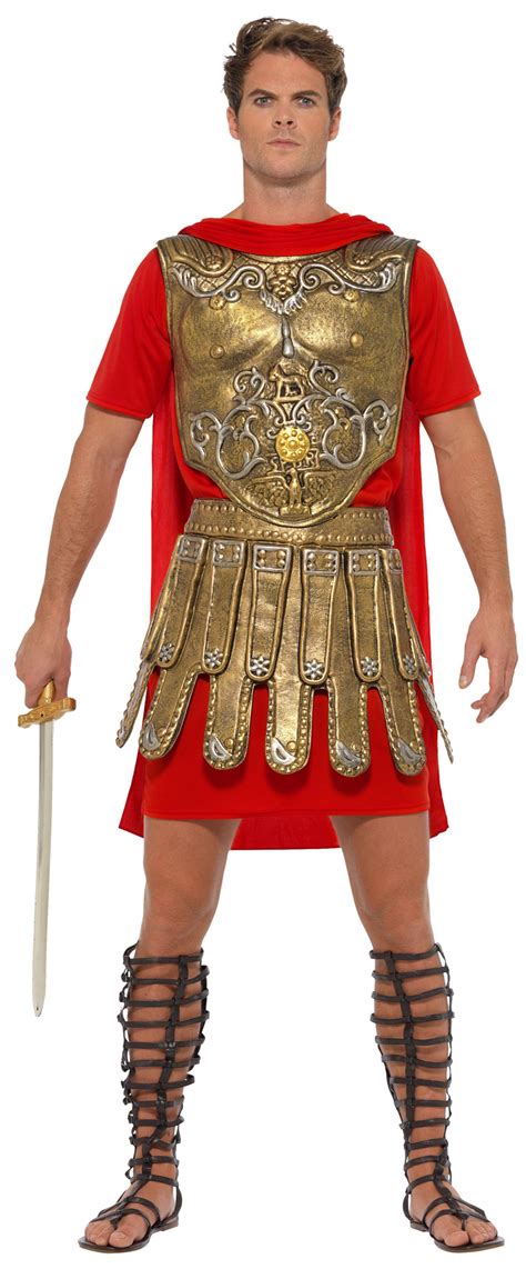 Roman Gladiator Mens Fancy Dress Ancien Greek Soldier Fighter Adults