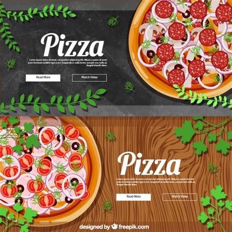 Download Pretty Realistic Banners For Pizza For Free Italian Food