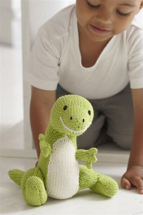Learn How To Knit A Dinosaur Toy Canadian Living Knitted Stuffed