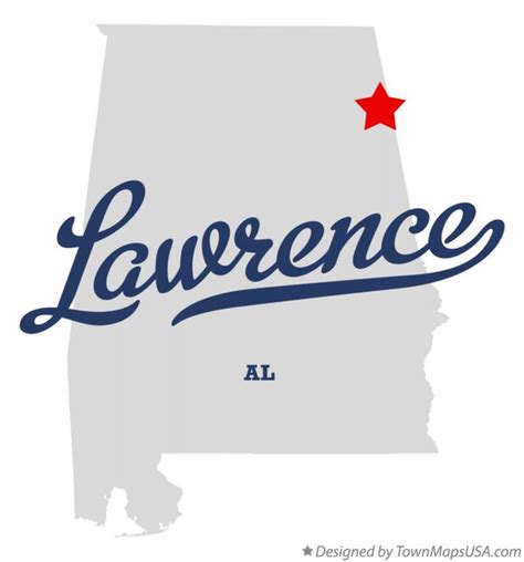 Map Of Lawrence Al Alabama