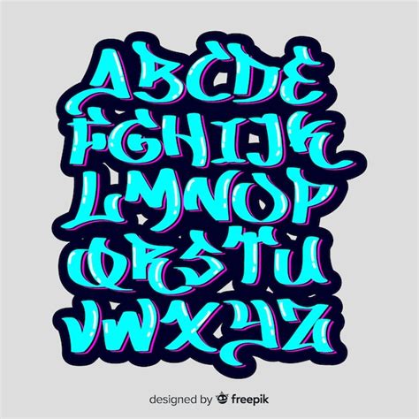 Premium Vector Graffiti Alphabet