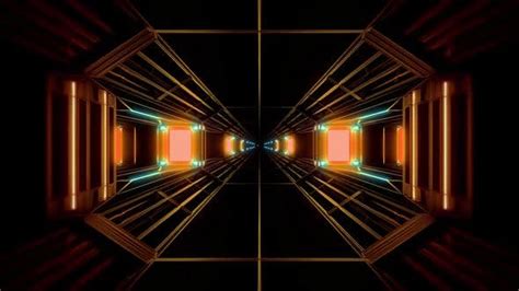 Retro Tunnels Lights Animation Loop Stock Video Envato Elements