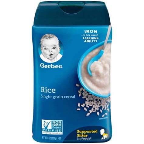 Gerber 1st Foods Single Grain Rice Baby Cereal 8 Oz Greatland Grocery