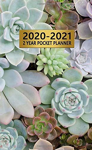 2020 2021 2 Year Pocket Planner Pretty Cacti 2020 2021 Two Year Monthly Pocket Planner And