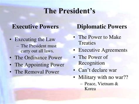 Powers Of The President Definition Definition Fgd