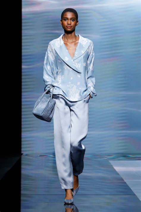 Tara Falla For Giorgio Armani Ss21 Mfw Metro Models