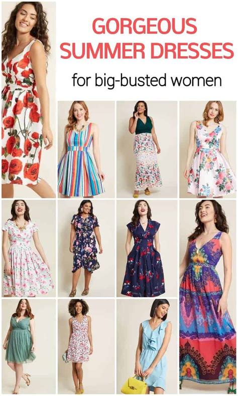15 flattering summer dresses for a big bust and tummy that you will love