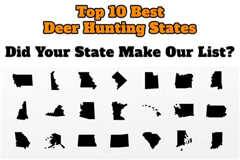 Top 10 Best Deer Hunting States Hunting Magazine Deer Hunting