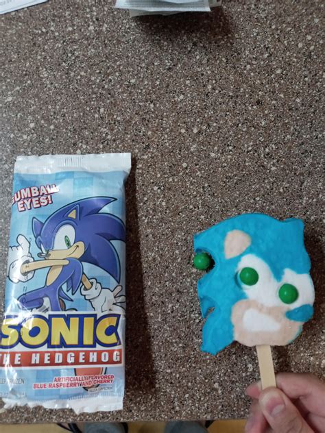 My Sonic Popsicle Came With An Extra Gumball Eye Rsonicthehedgehog