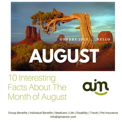 10 Interesting Facts About The Month Of August