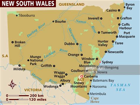 Map Of New South Wales High Res Vector Graphic Getty Images