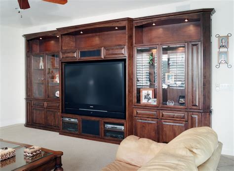 Entertainment Centers And Built In Niches Transitional Home Theater