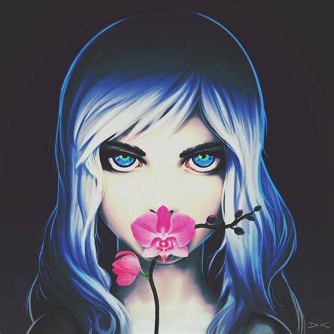 Artwork Fan Art Red Flowers Anime Girls Deviantart