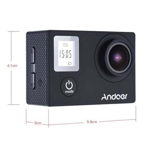 Andoer 4k 30fps 1080p 60fps Full Hd 16mp Action Camera Waterproof 30m Wifi 2 0 Lcd Sports Helmet